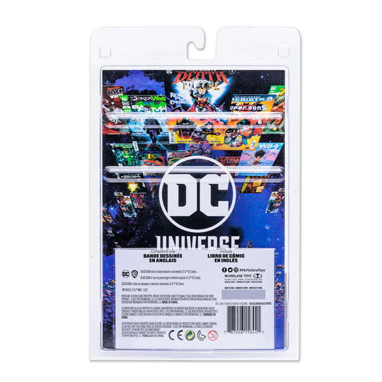 Image rapprochée du visage de la figurine Black Adam avec expression déterminée et peinture soignée