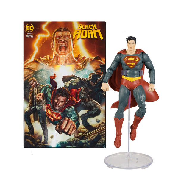 Figurine articulée Black Adam de 17 cm par McFarlane Toys en tenue classique DC Comics