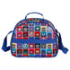 Sac à déjeuner Captain America Marvel Avengers vue de face avec design 3D embossé et fermeture éclair visible