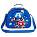 Détail de la poignée renforcée et de la bandoulière ajustable du sac repas Captain America KARACTERMANIA