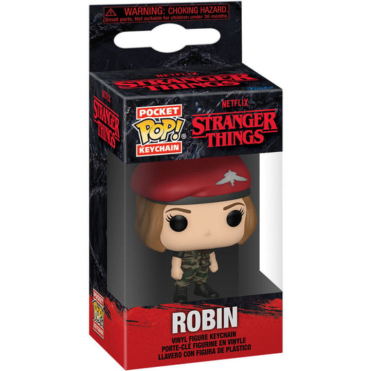 Vue d'ensemble du porte-clés Hunter Robin Pocket POP suspendu, accessoire officiel FUNKO