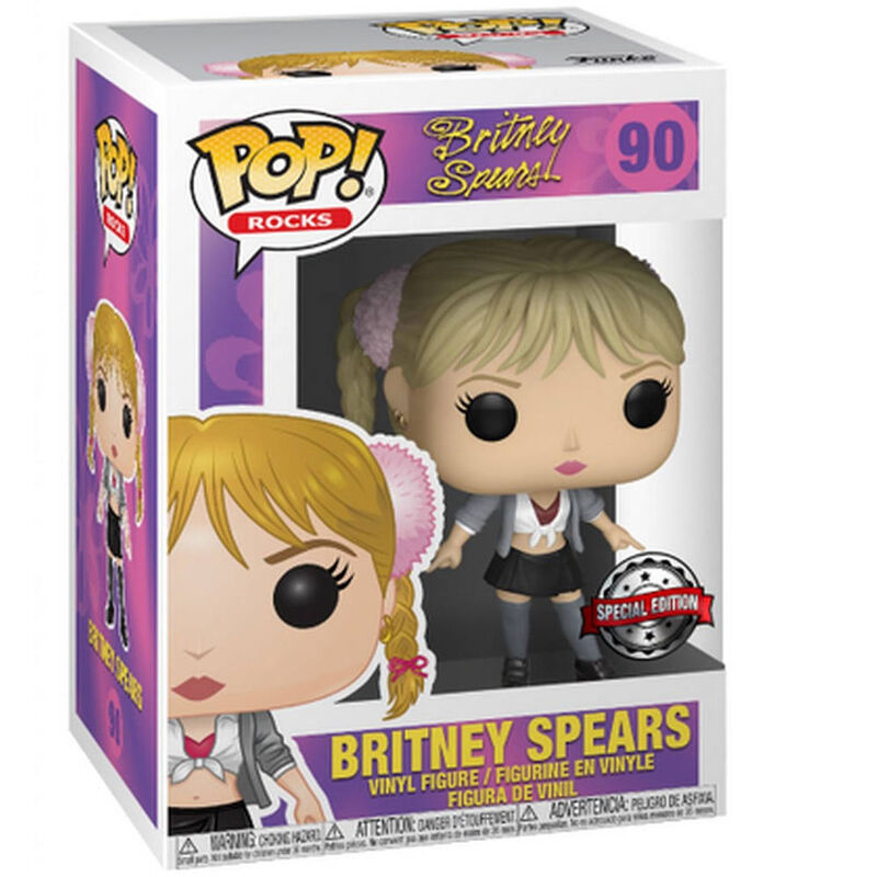 T-shirt Britney Spears One More Time avec logo FUNKO, présenté sur un mannequin blanc