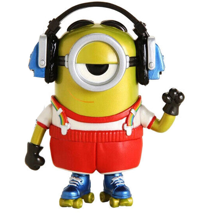 Set complet comprenant la figurine POP et le t-shirt Minions Stuart Roller Skating