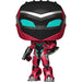 Vue latérale de la figurine POP Marvel Ironheart MK2 Black Panther Wakanda Forever en position dynamique.
