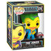 Zoom sur la figurine Funko POP Joker montrant les détails de peinture et expression