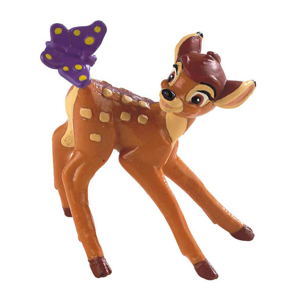 Figurine Disney Bambi de 6 cm signée BULLYLAND, vue de face avec détails soignés.