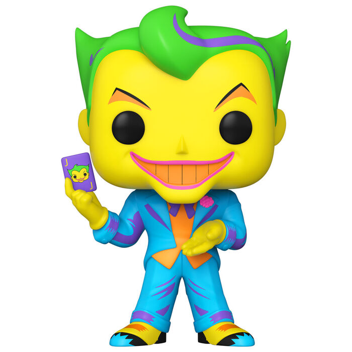 Packaging exclusif du set FUNKO POP Batman Joker avec logo DC Comics visible et design attractif.