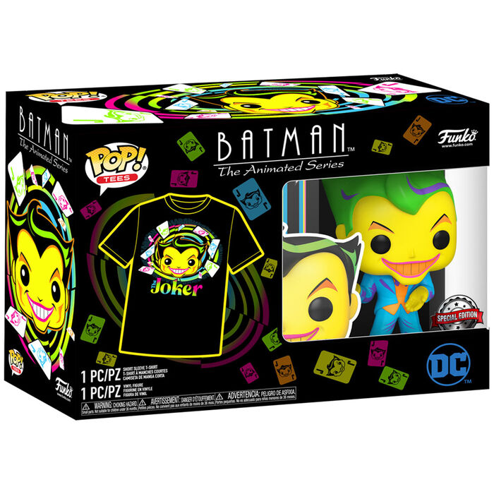 Packaging du set exclusif FUNKO DC Comics Batman & Joker avec logo officiel et visuels attractifs
