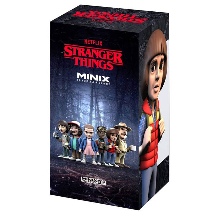 Emballage officiel de la figurine Will Stranger Things Minix avec logo et visuel de la série