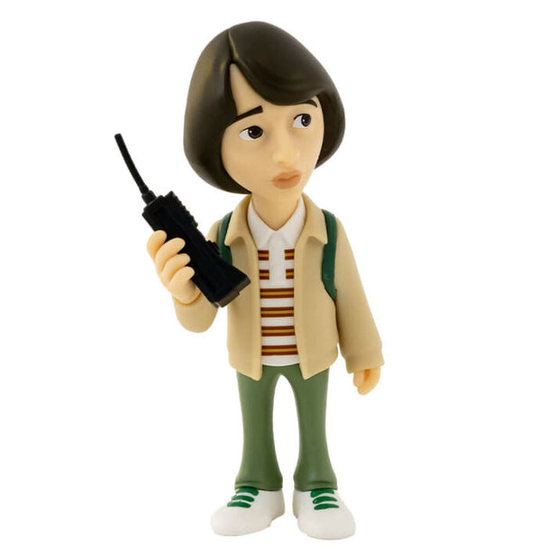 Profil gauche de la figurine Mike Minix 12cm montrant la posture dynamique du personnage