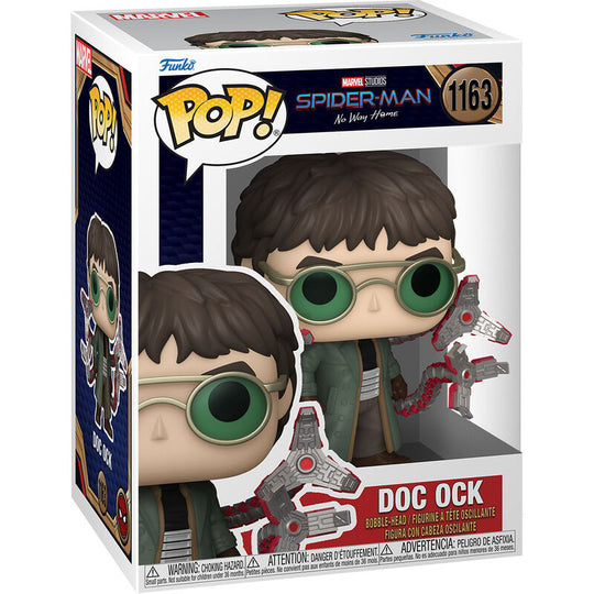Figurine Funko POP Doc Ock de Spider-Man No Way Home en vinyle, vue de face avec détails des bras mécaniques