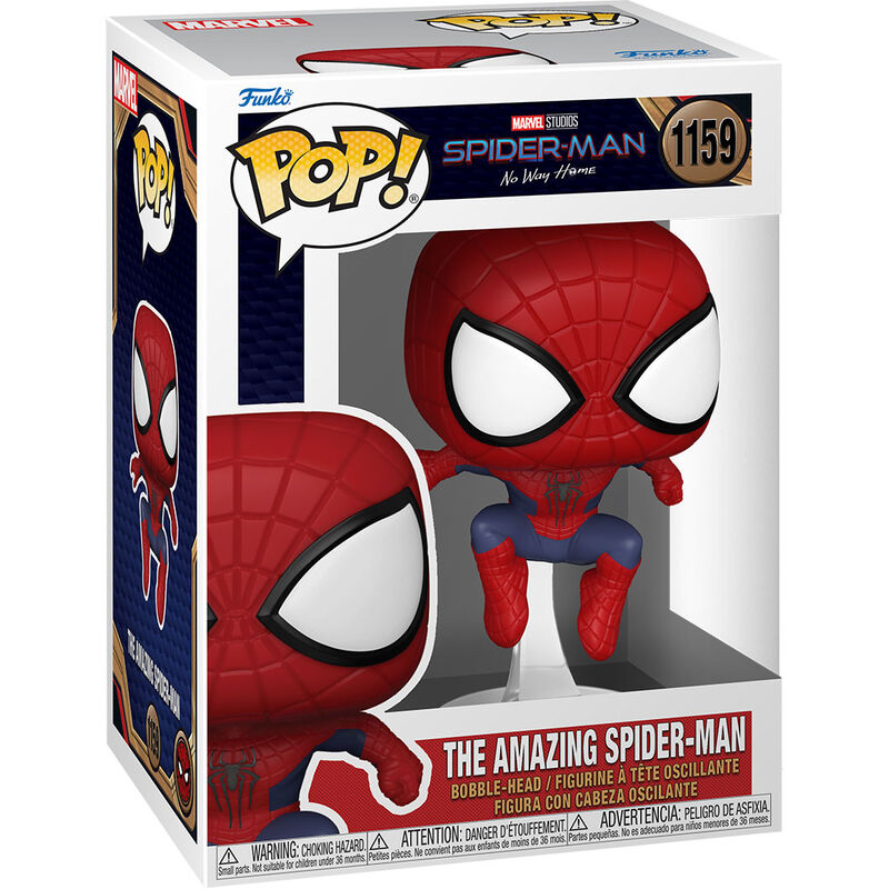 Figurine Funko POP Spider-Man No Way Home en vinyle de 9 cm dans sa boîte cadeau officielle Marvel
