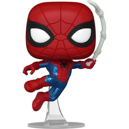 Présentation de la boîte cadeau officielle contenant la figurine Funko POP Spider-Man No Way Home Marvel