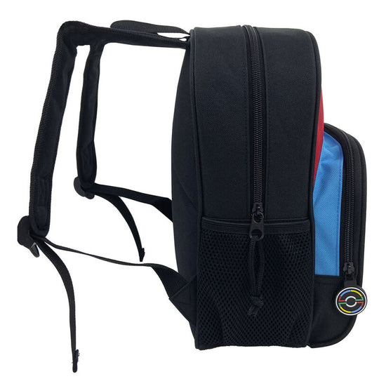 Poche latérale en mesh renforcé du sac à dos Pokémon Pikachu idéale pour bouteille ou accessoires