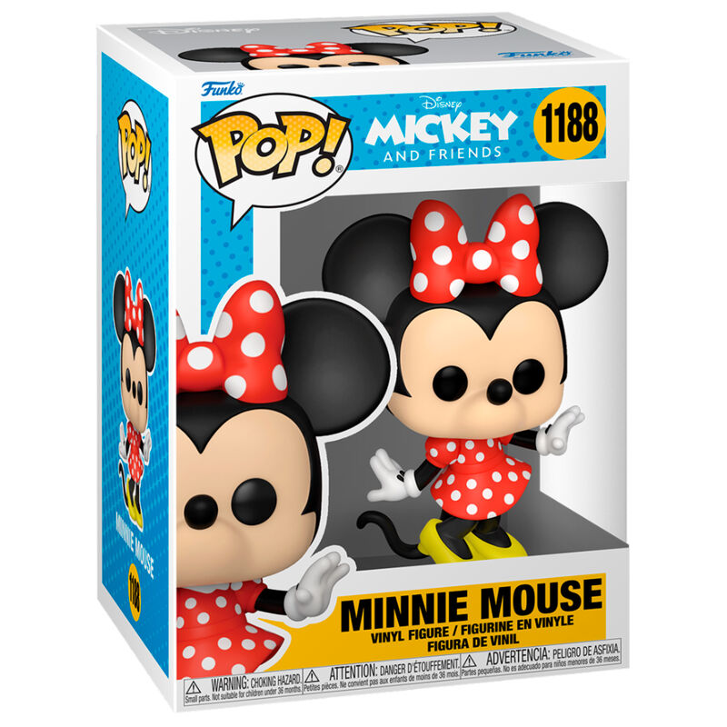 Figurine Funko POP Minnie Mouse Disney Classics en vinyle de 9 cm dans sa boîte cadeau colorée