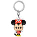Zoom sur le porte-clés Minnie Mouse Pocket POP montrant les finitions et l'attache métallique