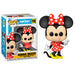 Vue latérale de la figurine Funko POP Minnie Mouse montrant ses vêtements classiques Disney