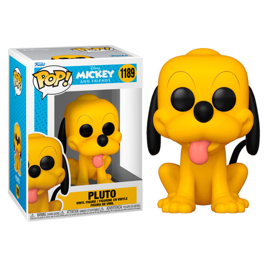 Emballage original de la figurine Funko POP Pluto avec logo Disney Classics visible sur la boîte