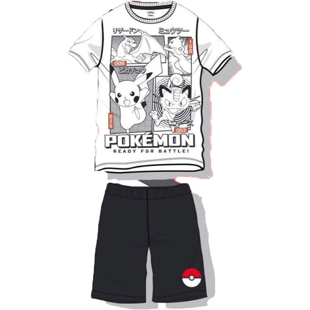 Tenue officielle Pokémon Nintendo pour enfants en coton, disponible en plusieurs tailles, photographiée sur fond blanc.