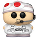 Vue rapprochée de la figurine Cartman South Park Boyband Funko POP avec détails du costume