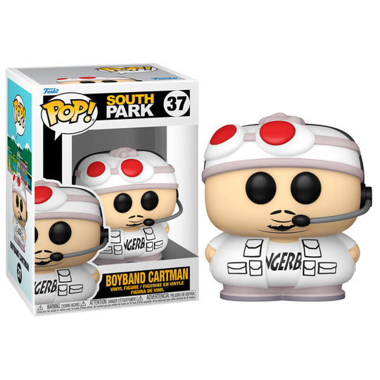 Emballage original de la figurine Funko POP Cartman South Park Boyband avec logo et illustrations