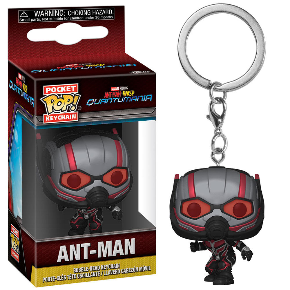 Porte-clés Pocket POP FUNKO représentant Ant-Man du film Marvel Quantumania avec détails colorés