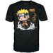 Présentation du t-shirt Naruto Shippuden porté, mettant en valeur son confort et son style.