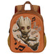 Sac à dos Marvel I am Groot Soundtrack 3D vue de face avec design en relief et fermeture éclair