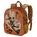 Vue latérale du sac à dos 3D Marvel I am Groot Soundtrack montrant la forme compacte et les bretelles