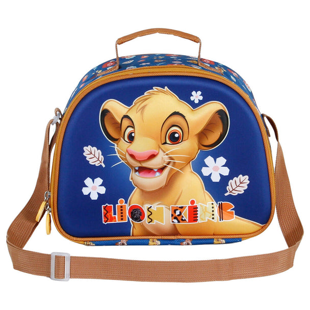 Sac à déjeuner Disney Le Roi Lion Little Face 3D vue de face avec design embossé en relief