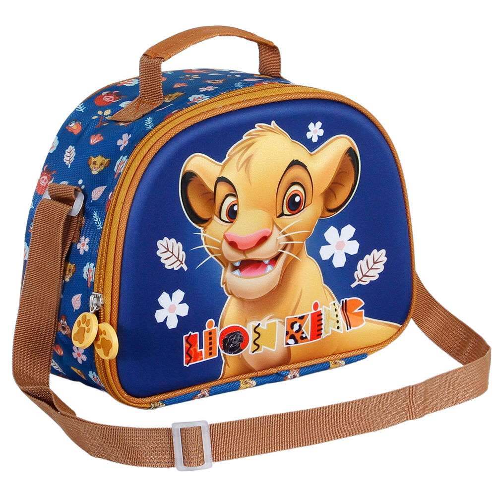 Poignée renforcée et bandoulière réglable du sac à déjeuner Disney Le Roi Lion