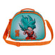 Sac à déjeuner Dragon Ball Blue 3D vue de face avec design embossé bleu et logo KARACTERMANIA