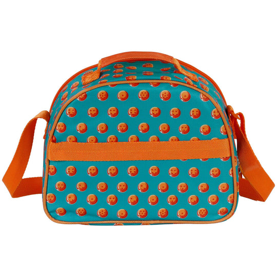 Vue intérieure du sac à déjeuner Dragon Ball Blue 3D montrant la doublure isolante et le compartiment unique