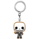 Gros plan sur le porte-clés Pocket POP Jack Skellington montrant la texture et les traits distinctifs du personnage Gingerbread.