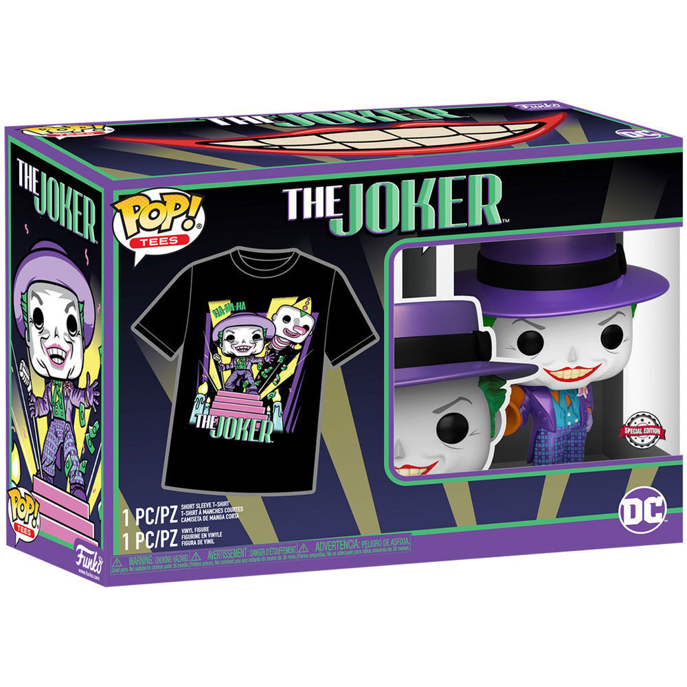 Figurine POP métallique exclusive du Joker avec détails brillants et finition soignée