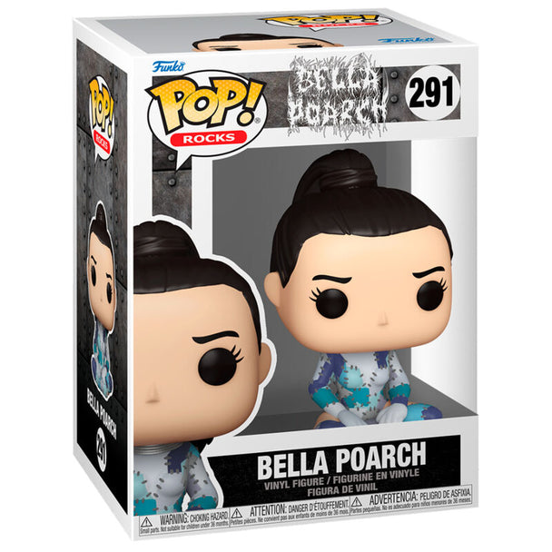 Figurine POP Bella Poarch BAB (PTCHWRK) FUNKO vue de face avec détails colorés et expression caractéristique