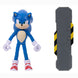 Profil gauche de la figurine Sonic the Hedgehog 2 JAKKS PACIFIC en plastique coloré