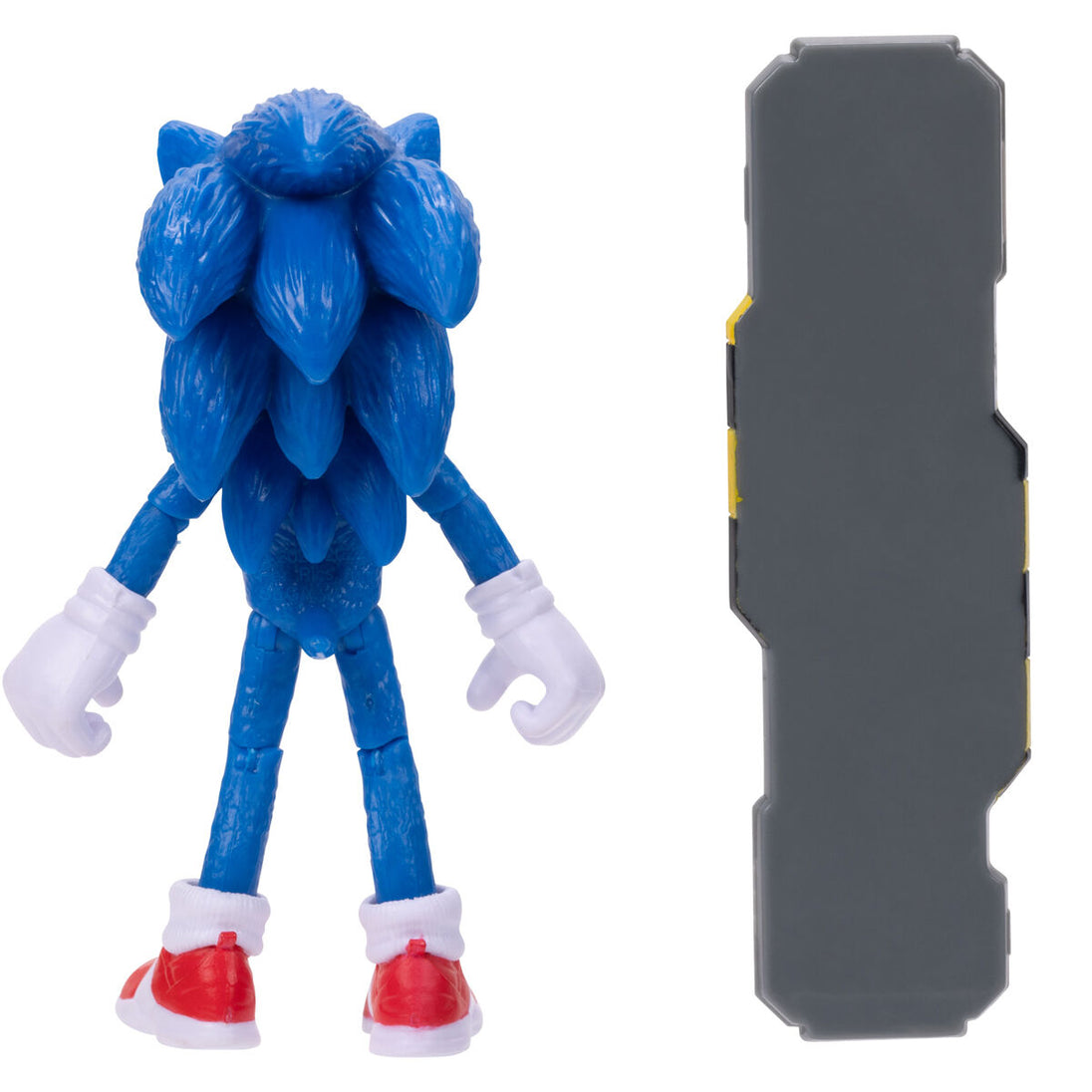 Vue arrière de la figurine Sonic the Hedgehog 2 montrant les détails du dos
