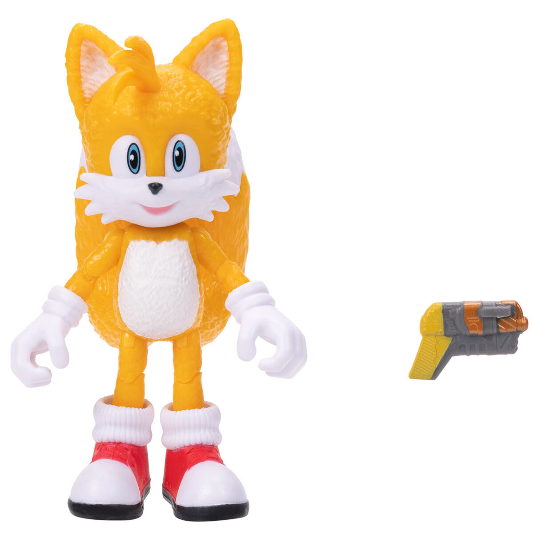 Sonic the Hedgehog 2 figurine posée sur un socle transparent pour exposition