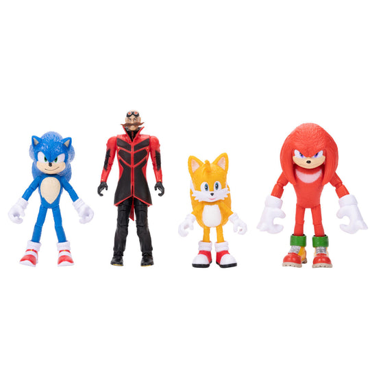 Photo artistique de la figurine Sonic the Hedgehog 2 avec fond flou