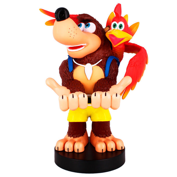 Support Cable Guy Banjo-Kazooie de 20 cm tenant une manette PlayStation 5 DualSense