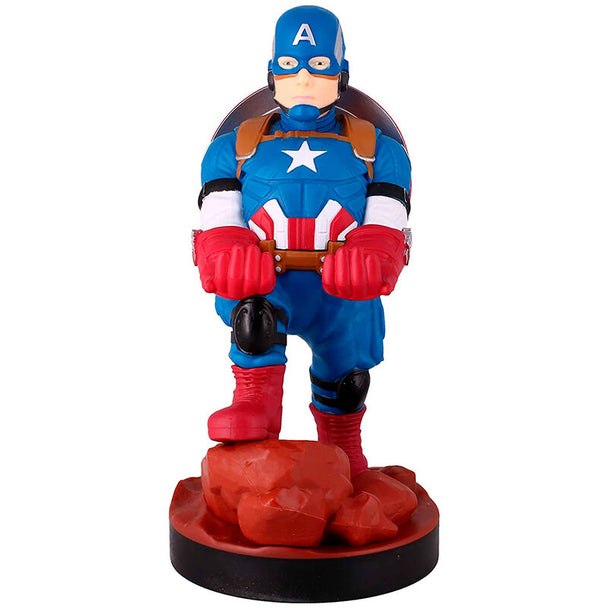 Support Marvel Captain America Cable Guy de 20 cm tenant une manette PlayStation 5 DualSense
