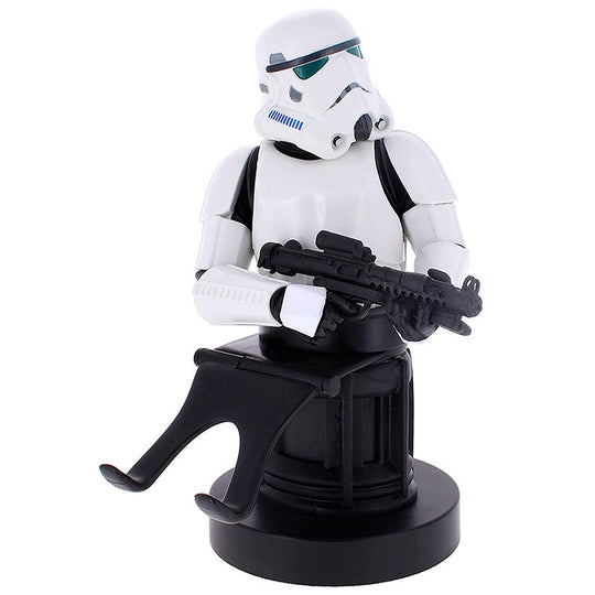 Support câble Stormtrooper Star Wars de 20cm tenant une manette PlayStation 5 DualSense