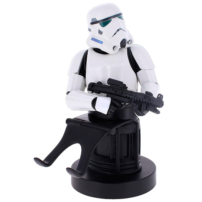 Support câble Stormtrooper Star Wars de 20cm tenant une manette PlayStation 5 DualSense