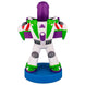 Zoom sur la fixation du support Buzz Lightyear avec une manette PlayStation 5 DualSense.