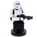 Vue latérale du support câble Stormtrooper Star Wars avec smartphone posé dessus
