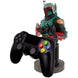 Détail de la figurine Boba Fett sur le support Cable Guy avec finition soignée