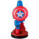 Support Marvel en plastique rigide avec détails Captain America, prêt à accueillir un smartphone