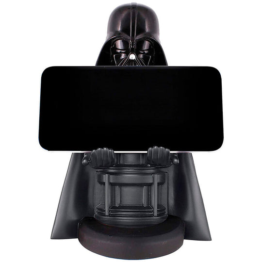 Support EXQUISITE GAMING Dark Vador avec smartphone posé dessus, compatible iPhone