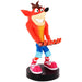 Présentation des détails du design du support chargeur Crash Bandicoot avec finition soignée et matériaux robustes